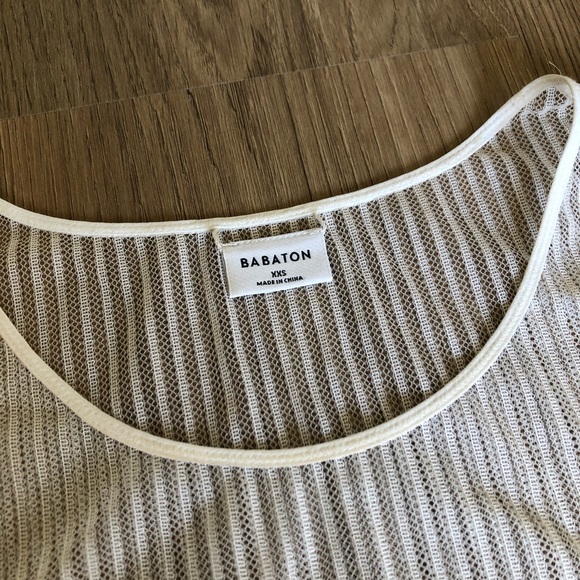 Babaton sheer white top - Picture 2 of 2